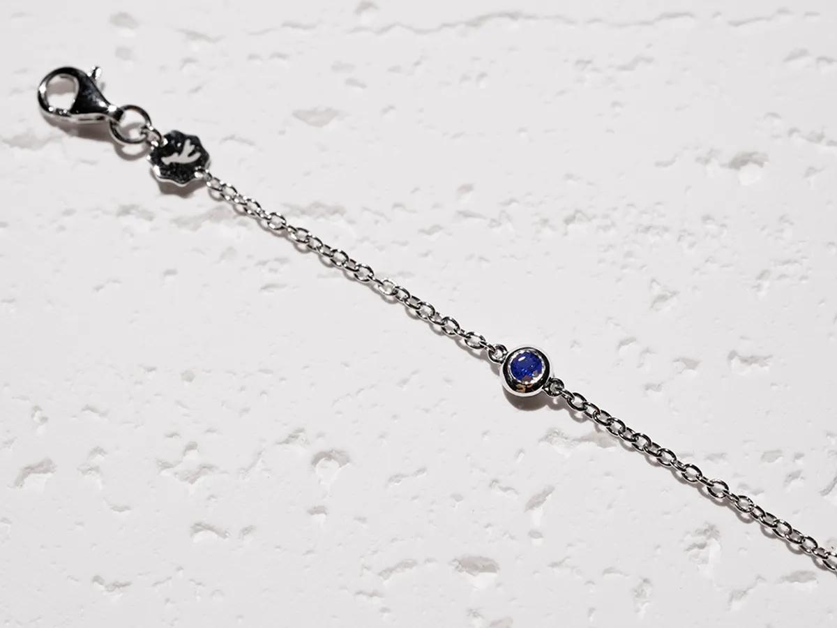 925 Silver Baby Bracelet (Blue Topaz) — 1