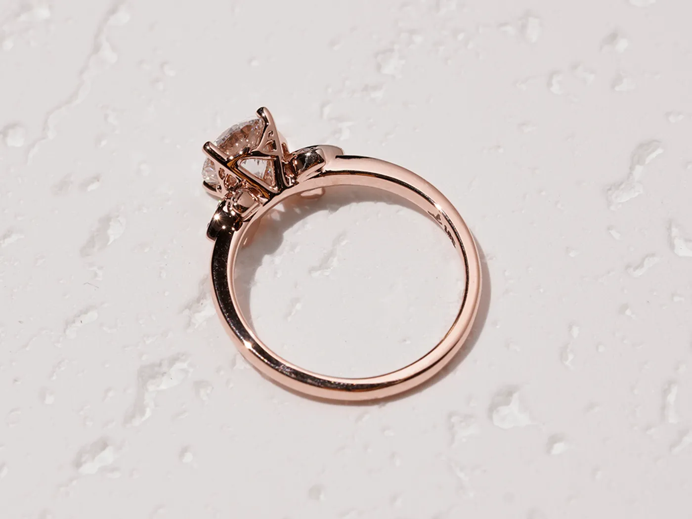 18k Rose Gold Diamond Ring — view 5
