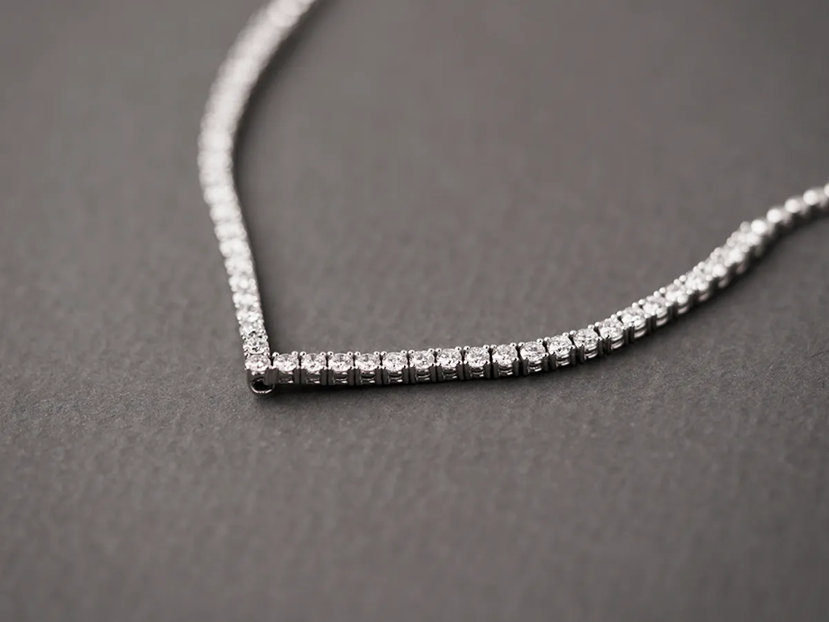 18k Three Way Diamond Necklace — 4
