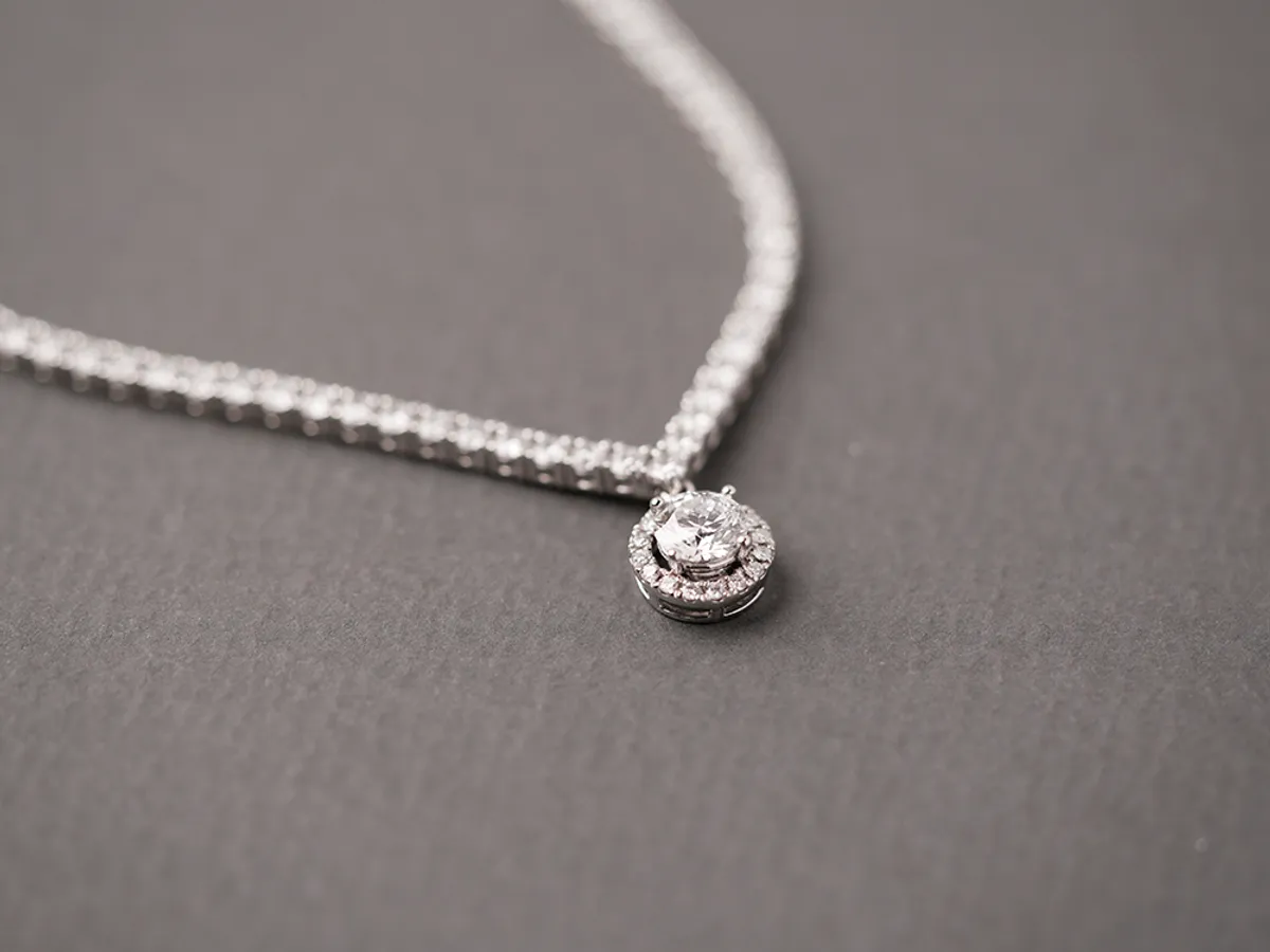 18k Three Way Diamond Necklace — 2