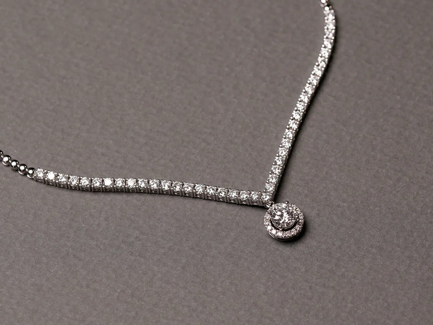 18k Three Way Diamond Necklace — view 1
