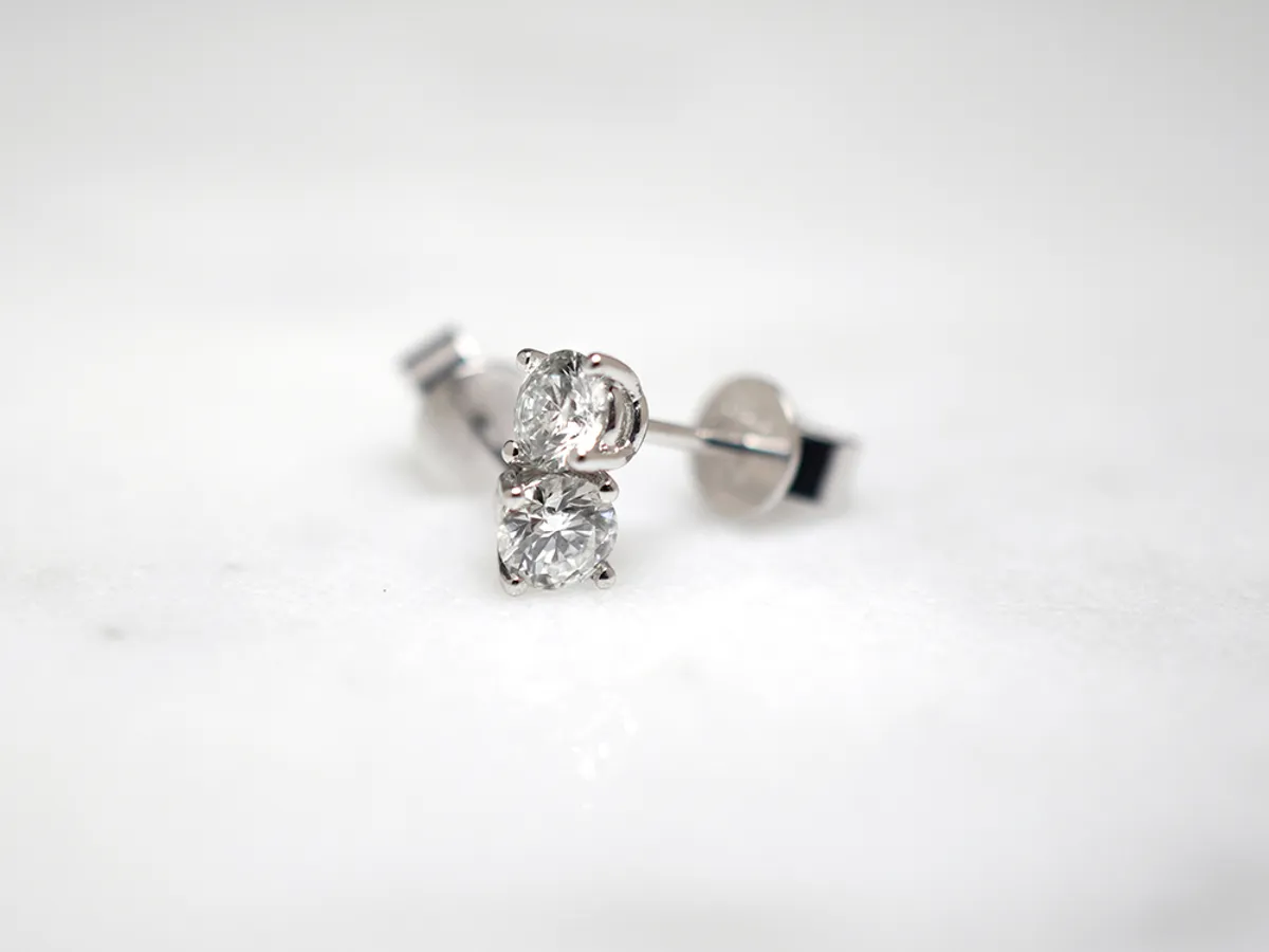 PT Earrings with GIA — 1