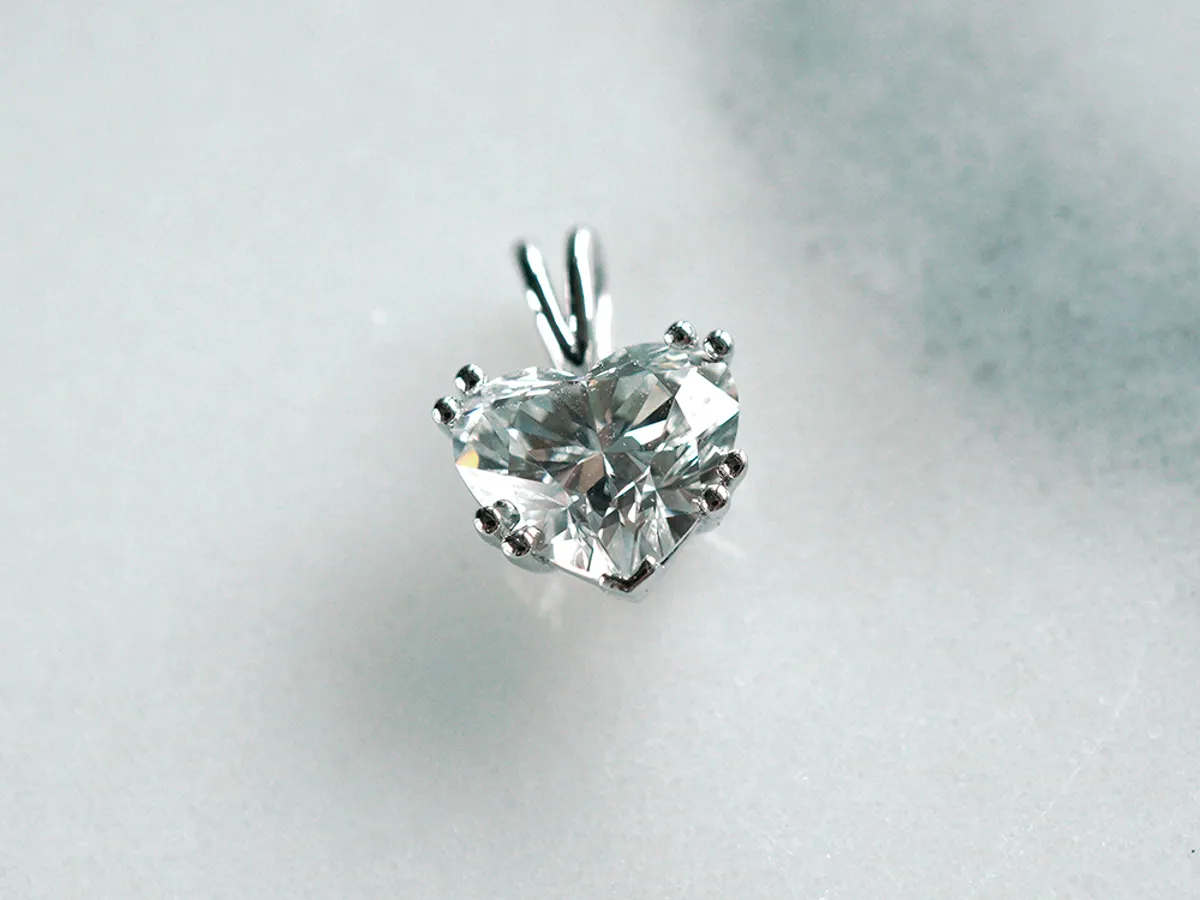 PT Diamond Pendant with GIA (heart shape) — 2