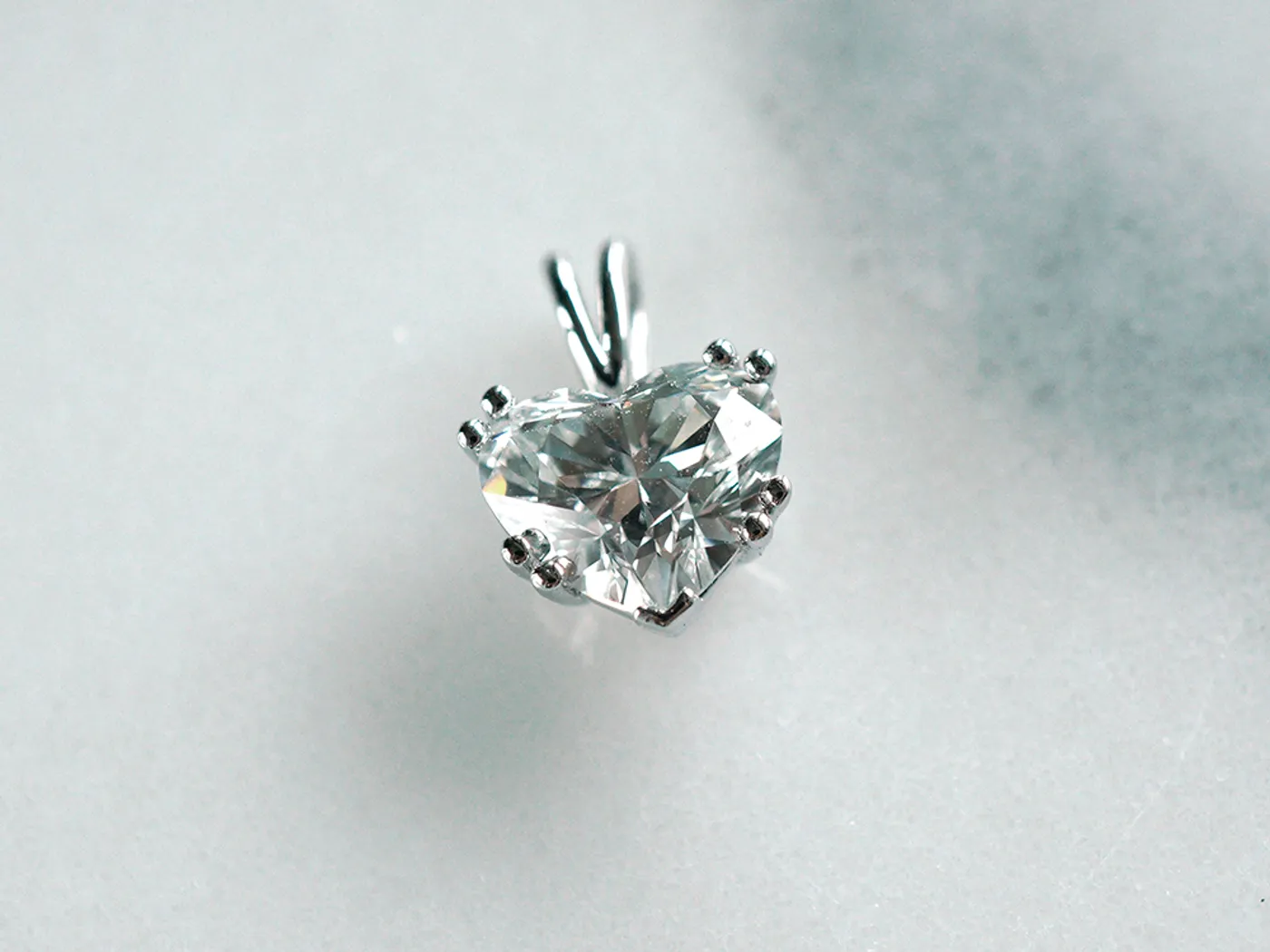 PT Diamond Pendant with GIA (heart shape) — view 2