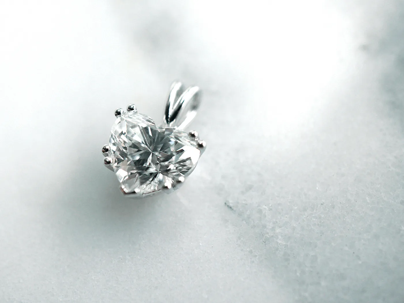PT Diamond Pendant with GIA (heart shape) — view 1