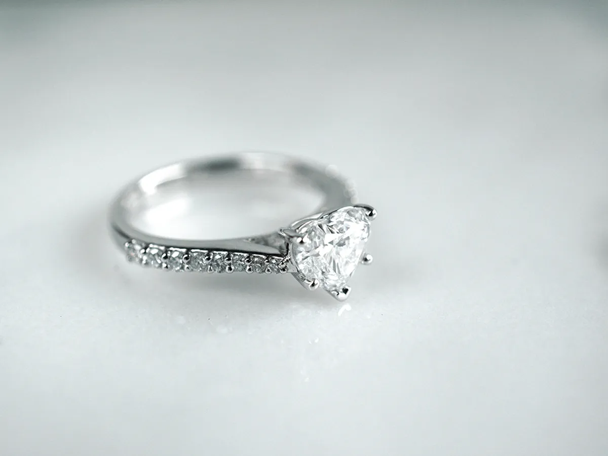 PT Diamond Ring with GIA (heart shape) — 5