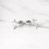 鹿角耳環 · 純銀 1