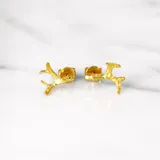 鹿角耳環 · 黃金 1