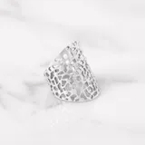 微風 戒指 · 磨砂 · 白金 2