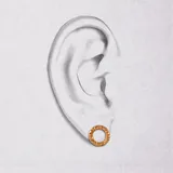 雕花 耳環 · 玫瑰金 3