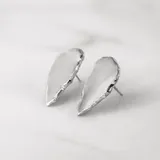 崖耳環（鏡面） · 純銀 1