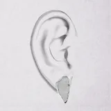 崖耳環（鏡面） · 純銀 2