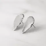 崖耳環（鏡面） · 白金 1