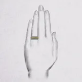 d.tent 戒指 · 白金＋黃金 3