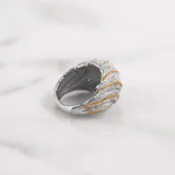 羽環 戒指 · 白金＋玫瑰金 2