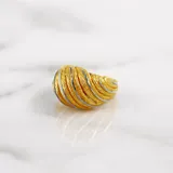 羽環 戒指 · 黃金＋白金 1