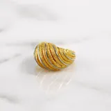 羽環 戒指 · 黃金＋白金 2