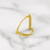 Knuckle 戒指 · 大 · 黃金 3