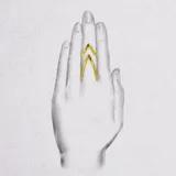 Knuckle 戒指 · 一對 · 黃金 3
