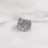 蕾絲 戒指 · 白金 1