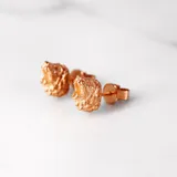 獅子耳環 · 玫瑰金 1