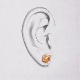 獅子耳環 · 玫瑰金 3