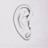 獅子耳環 · 白金 2