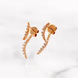 Rhythm 耳環 · 玫瑰金 1