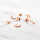 Rhythm 耳環 · 玫瑰金 3
