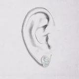 石耳環（中） · 純銀 3