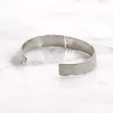 樹皮手鐲 · 純銀 3