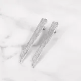 樹皮耳環 · 純銀 1