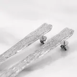 樹皮耳環 · 純銀 2