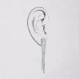 樹皮耳環 · 純銀 3