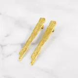 樹皮耳環 · 黃金 1