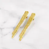 樹皮耳環 · 黃金 2