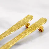 樹皮耳環 · 黃金 3