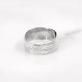 樹皮戒指（女裝） · 純銀 2