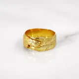 樹皮戒指（女裝） · 黃金 1